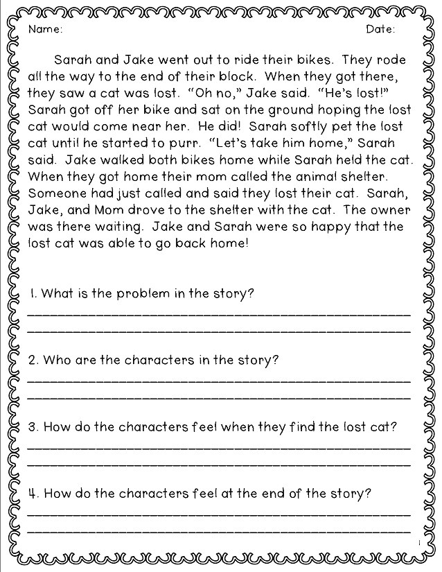 2nd Grade Reading Passages and Questions Image