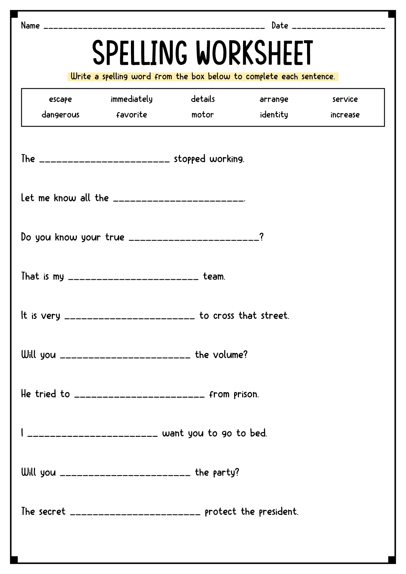 6th Grade Language Arts Worksheets Printable