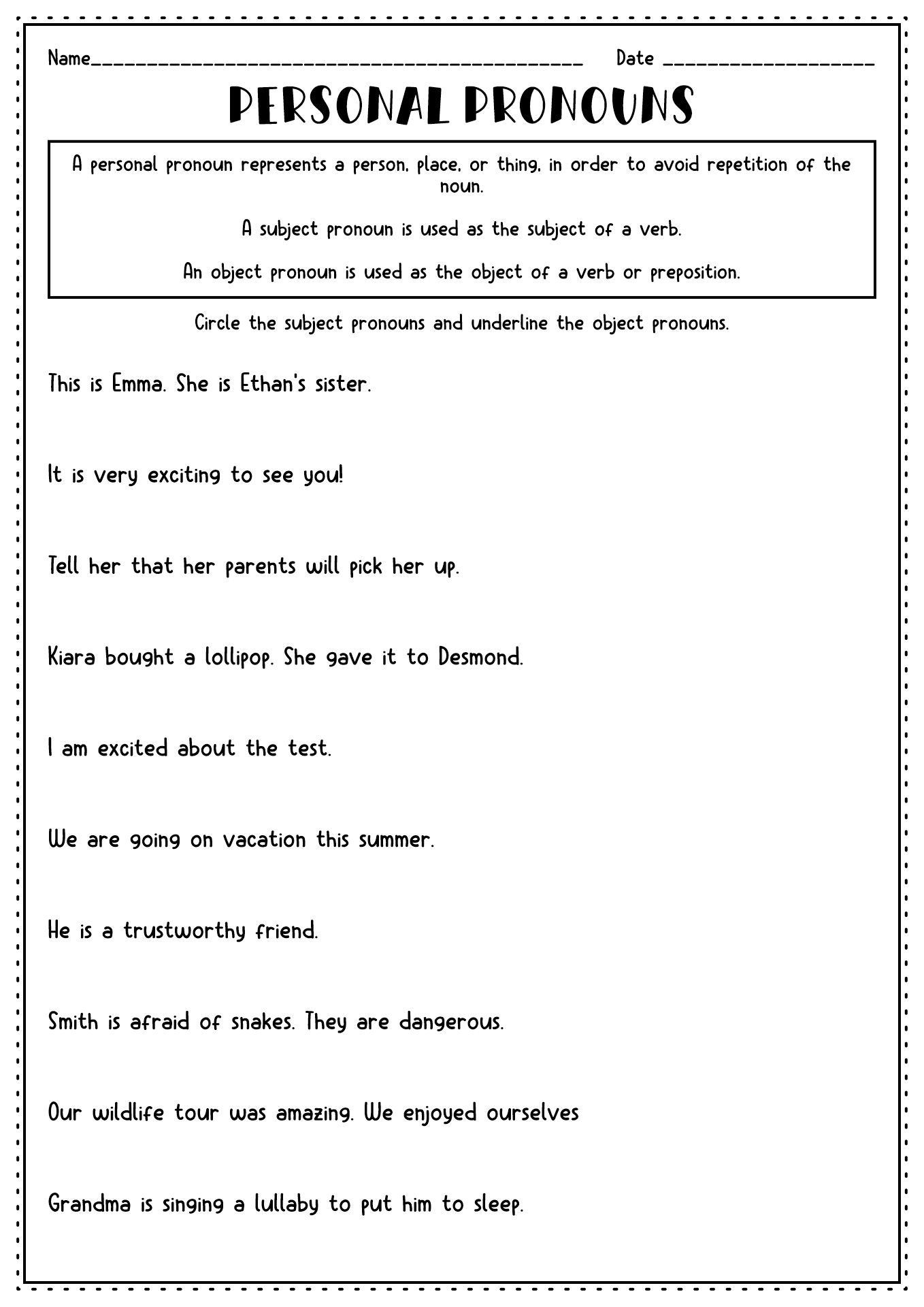 6th Grade Language Worksheets Image