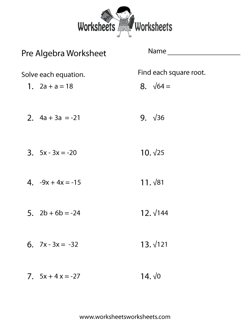 3rd Grade Math Algebra Worksheets