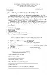 9th Grade English Worksheets