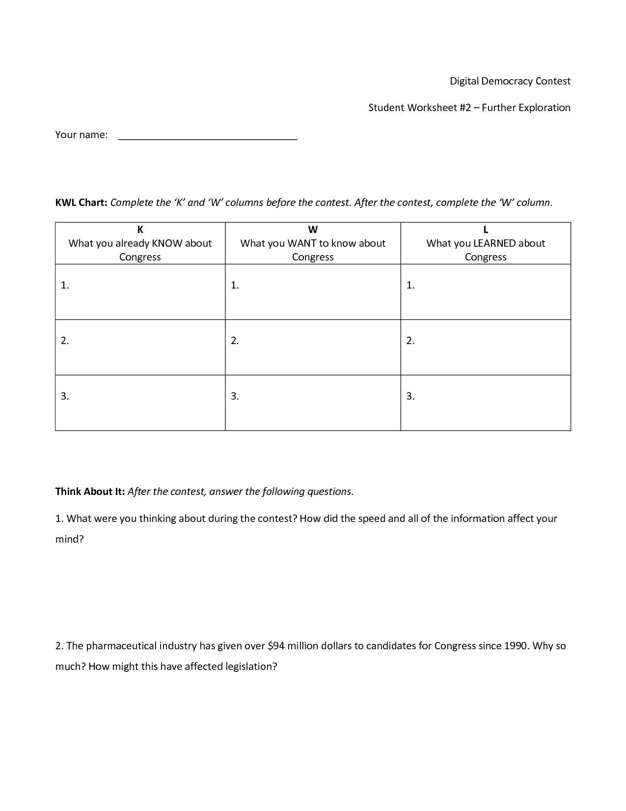 American Government Worksheets High School Image