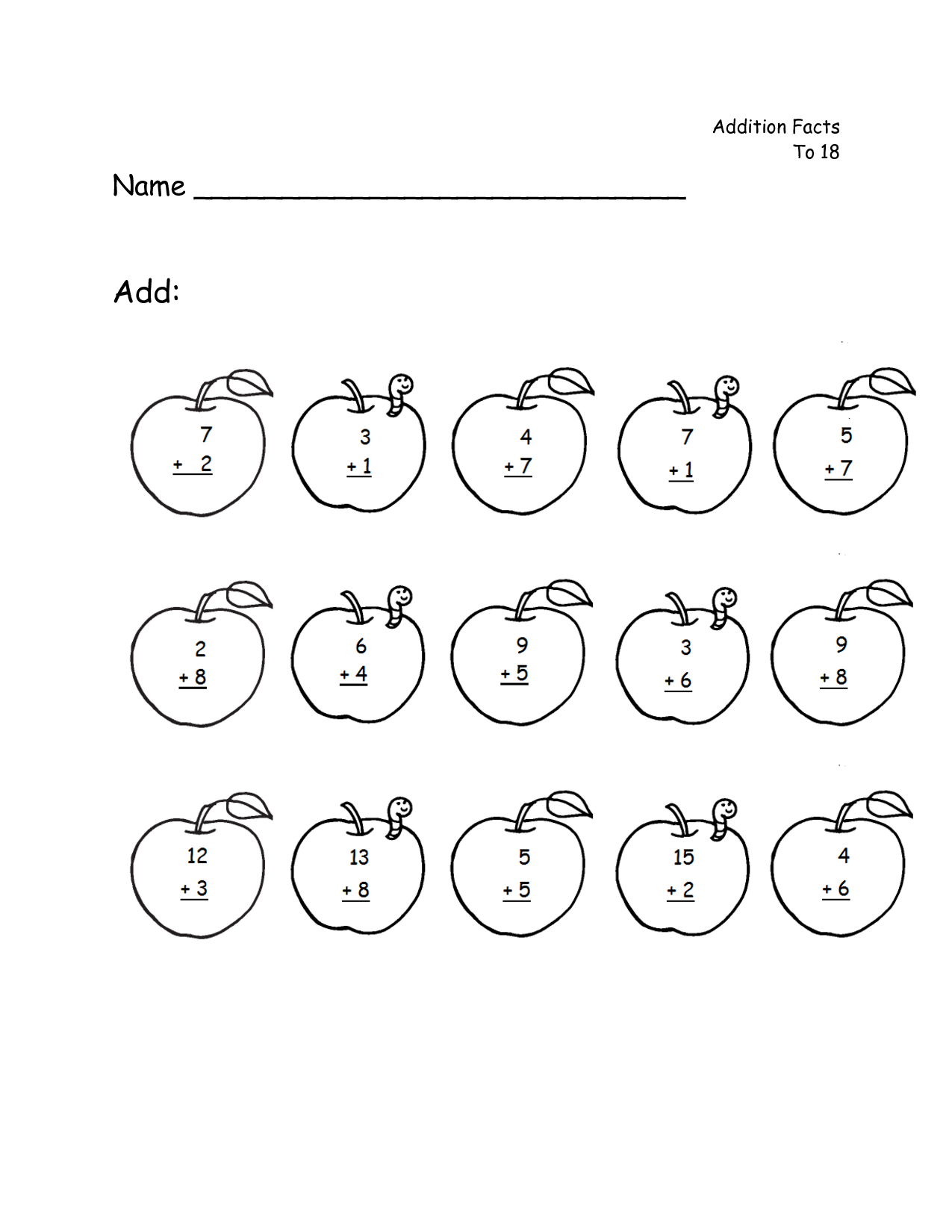 7 Diagram Of An Apple Worksheet