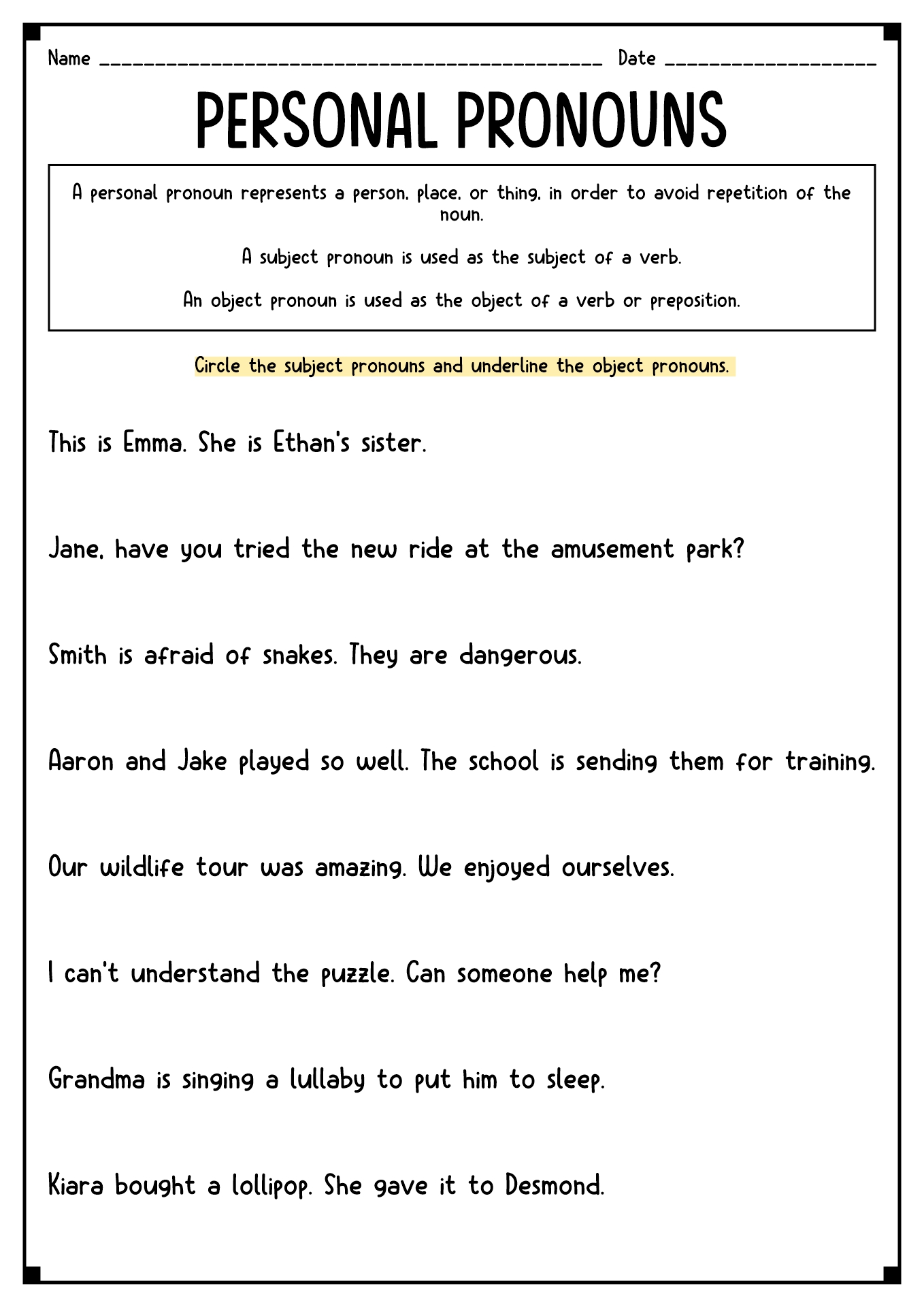 English Language Arts Worksheets 6th Grade Image