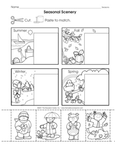 Four Seasons Kindergarten Worksheets Science Image