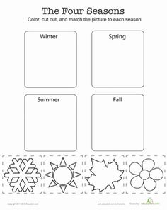Four Seasons Weather Worksheet Image