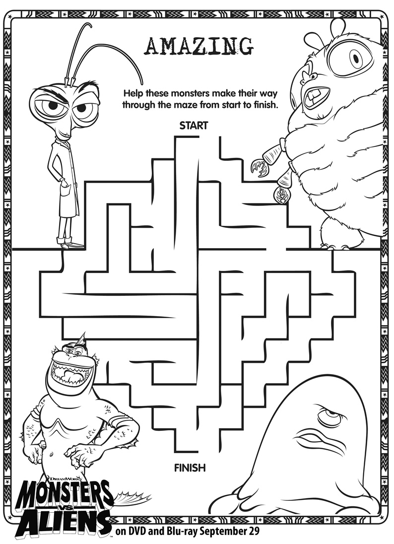 11 Fun Maze Worksheets Printable /