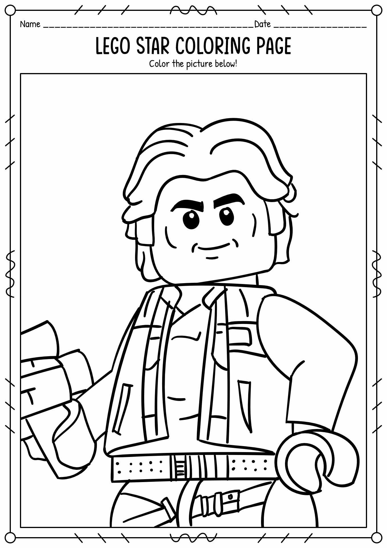 LEGO Star Coloring Pages