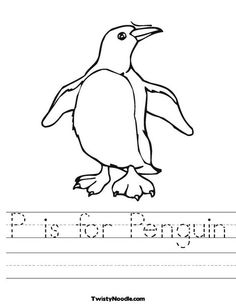 P Is for Penguin Worksheets Image