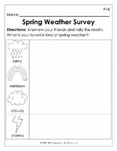 Preschool Weather Chart Image