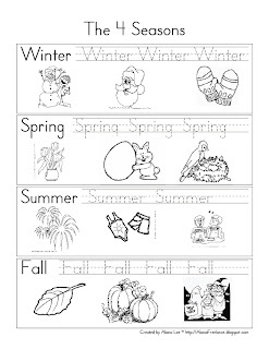 Seasons Worksheet Pre-K Image