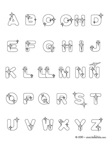 Spanish Alphabet Coloring Pages Image