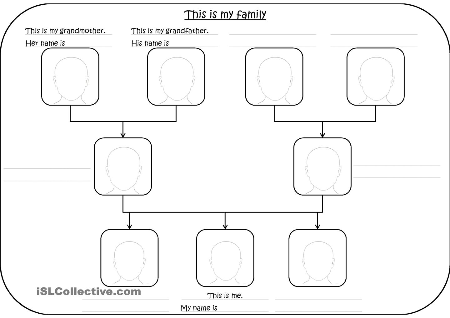 Family Tree In Spanish Template