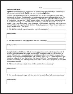 Writing Worksheets Middle School Image