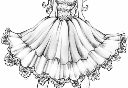 Barbie Fashion Fairy Tale Coloring Pages Image