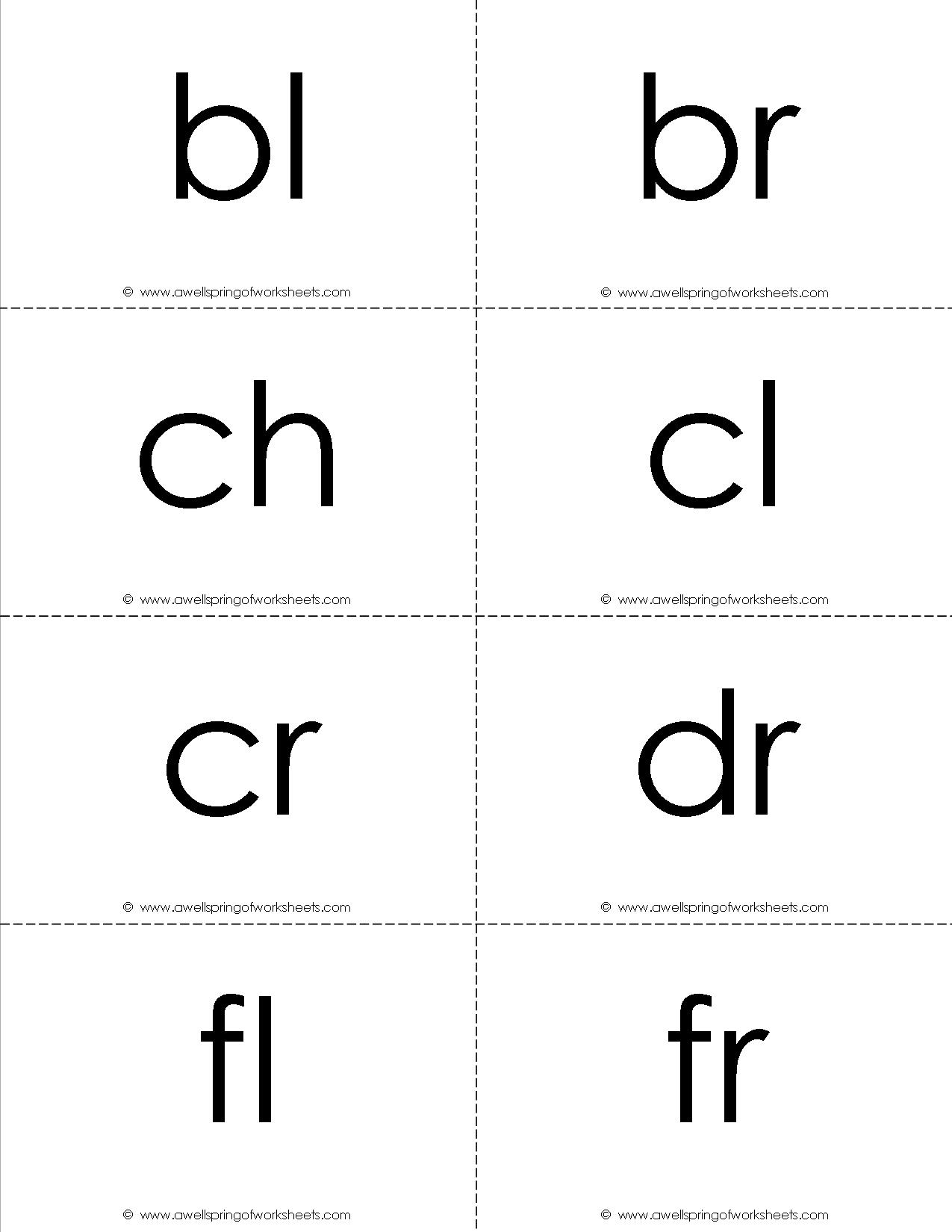 Beginning Consonant Blends Worksheet Image