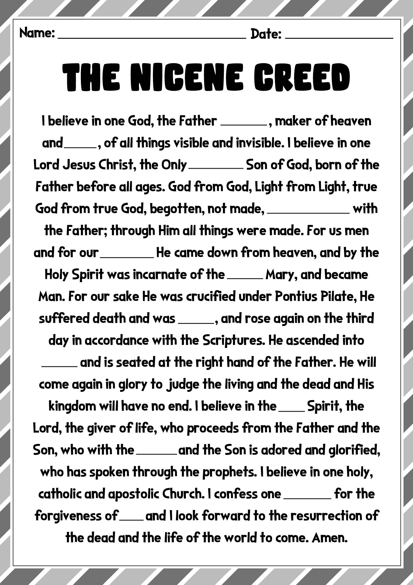 16 Prayer Handouts Worksheet Worksheeto