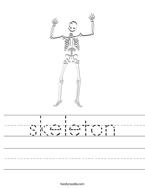 Skeleton Worksheet Image