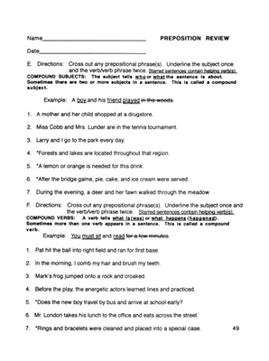 6 Grade Grammar Practice Worksheets Image