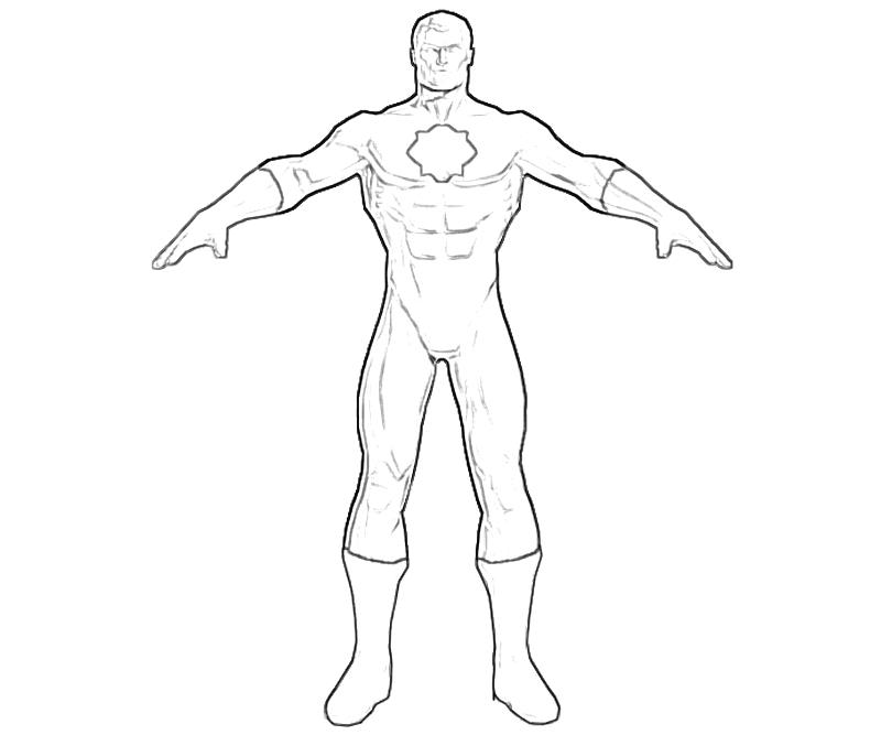 Captain Atom Coloring Pages Image
