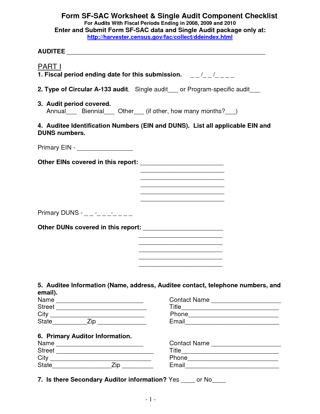 Checklist Audit Worksheet Samples Image
