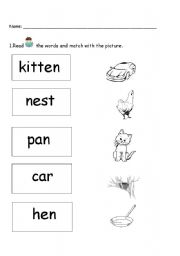 English Grade 1 Phonics Worksheets Image