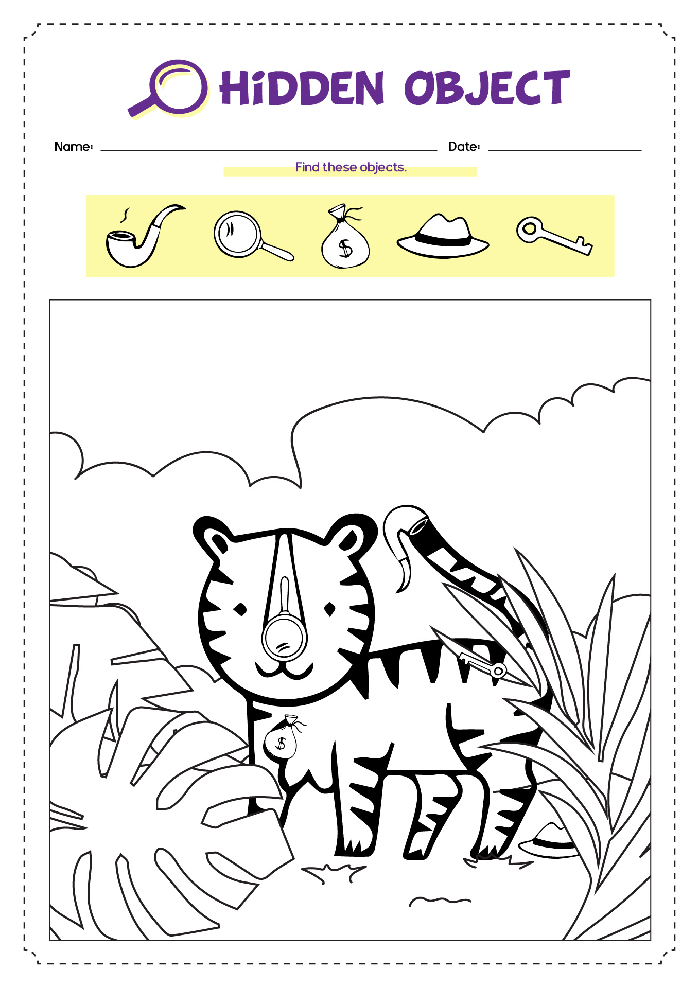 16 Spring Hidden Picture Worksheet Worksheeto