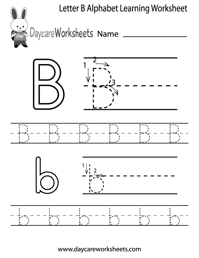 Free Printable Letter B Worksheets Image