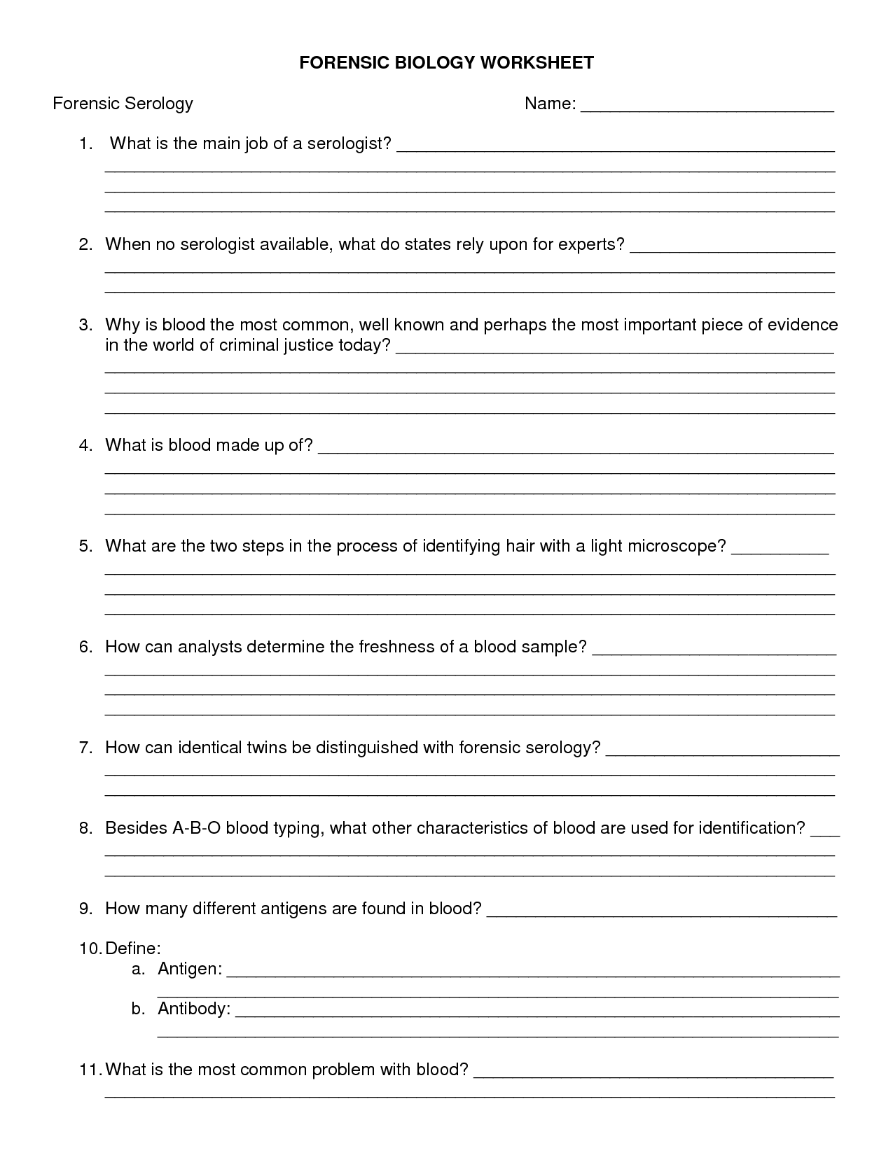 science worksheets for high school pdf