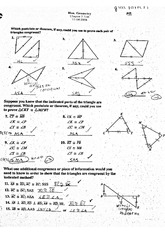 Honors Geometry Test Chapter 2 Image