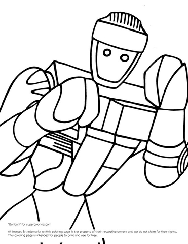 Real Steel Coloring Pages Image