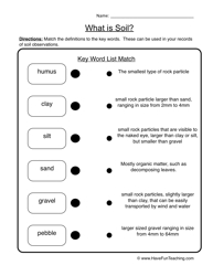 Soil Worksheets Grade 2