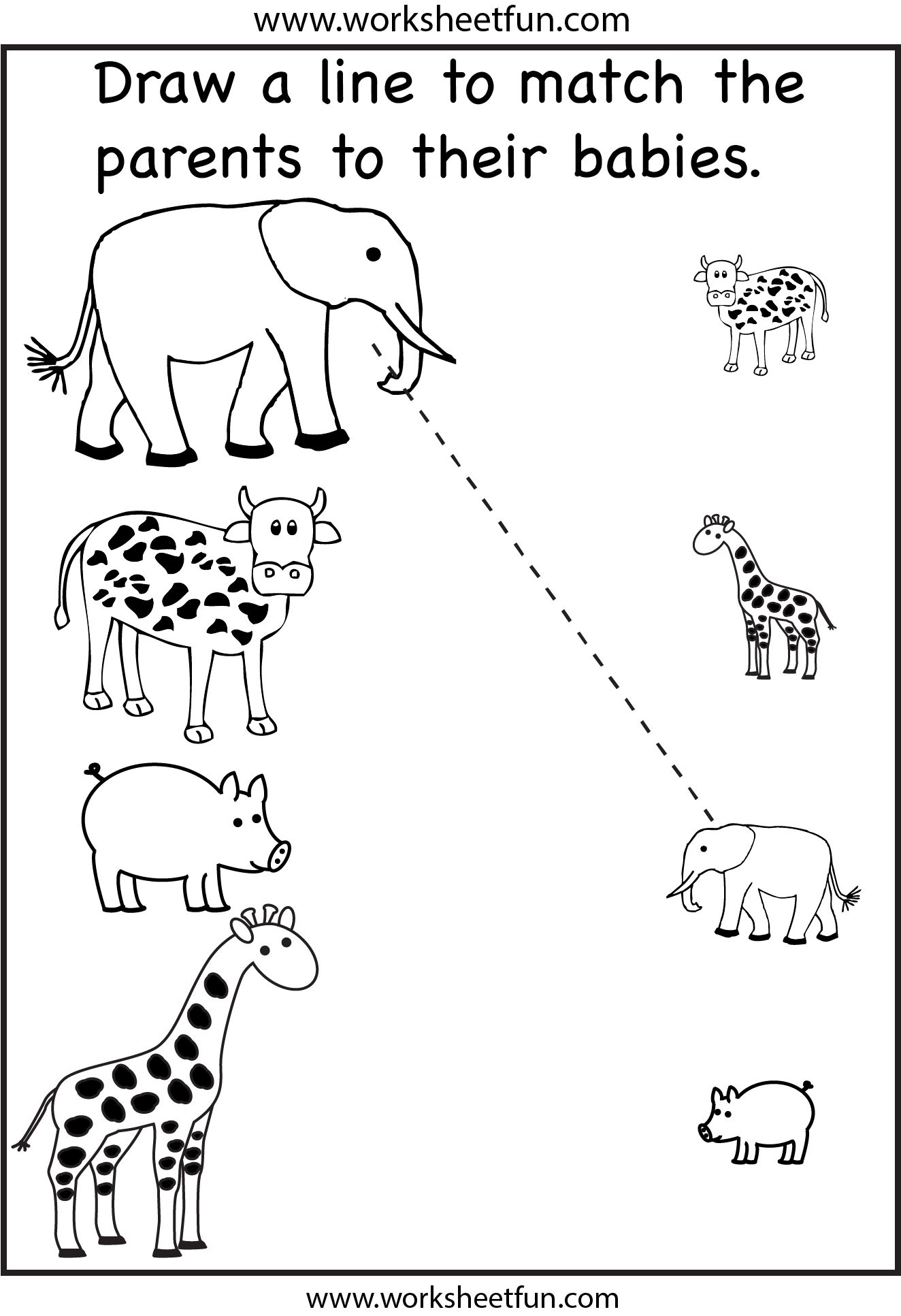 Animals and Preschool Worksheets Image
