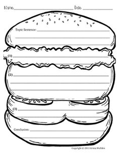Burger Paragraph Template Image