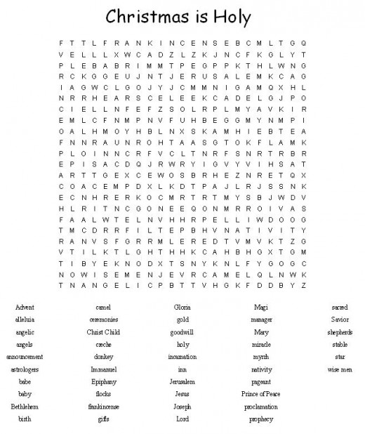 Christmas Word Search Puzzles for Adults Image