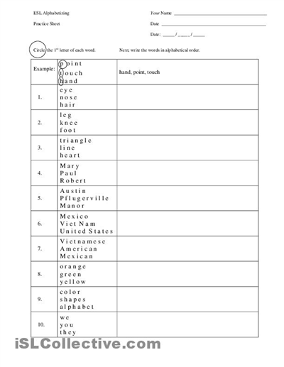 Free Spelling Practice Worksheets Image