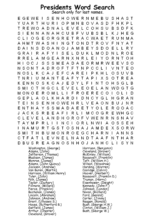 Hard Word Search Worksheets Image
