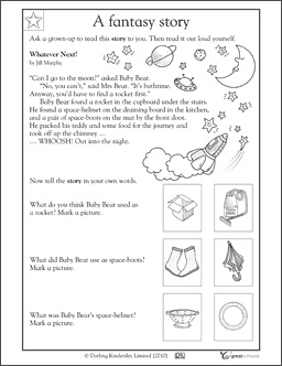 Kindergarten Grade Reading Comprehension Worksheets Image