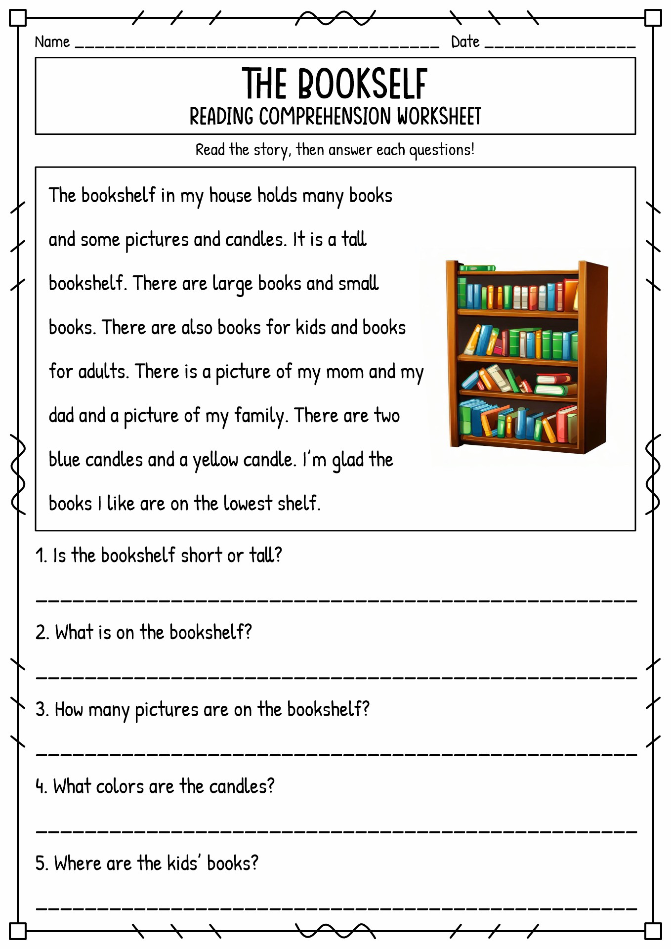 Short story sales for grade 2