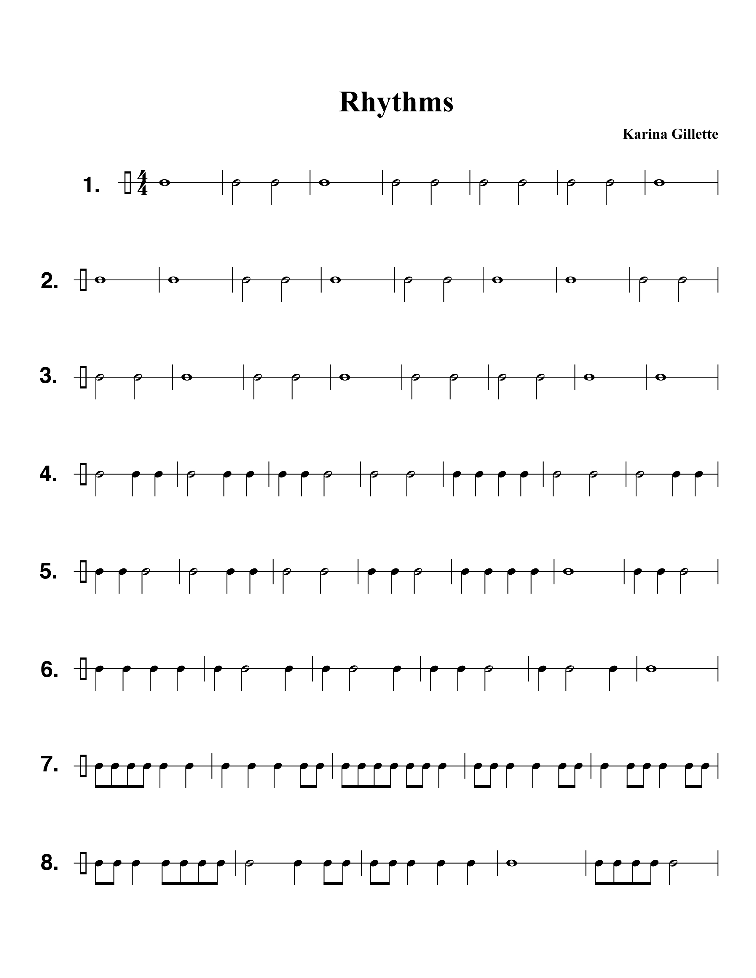 Music Theory Rhythm Worksheets Image