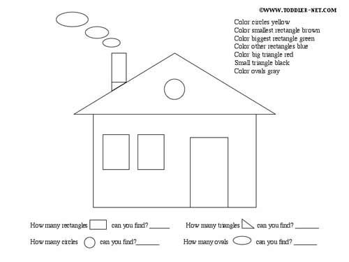 Shape House Worksheet Image