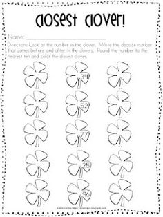 St. Patricks Day Worksheets for 1st Grade Image