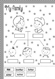 Word Families Cut and Paste Worksheets Image