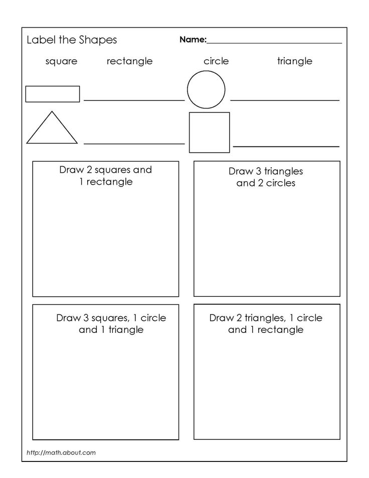 2D Shapes Worksheet First Grade Image