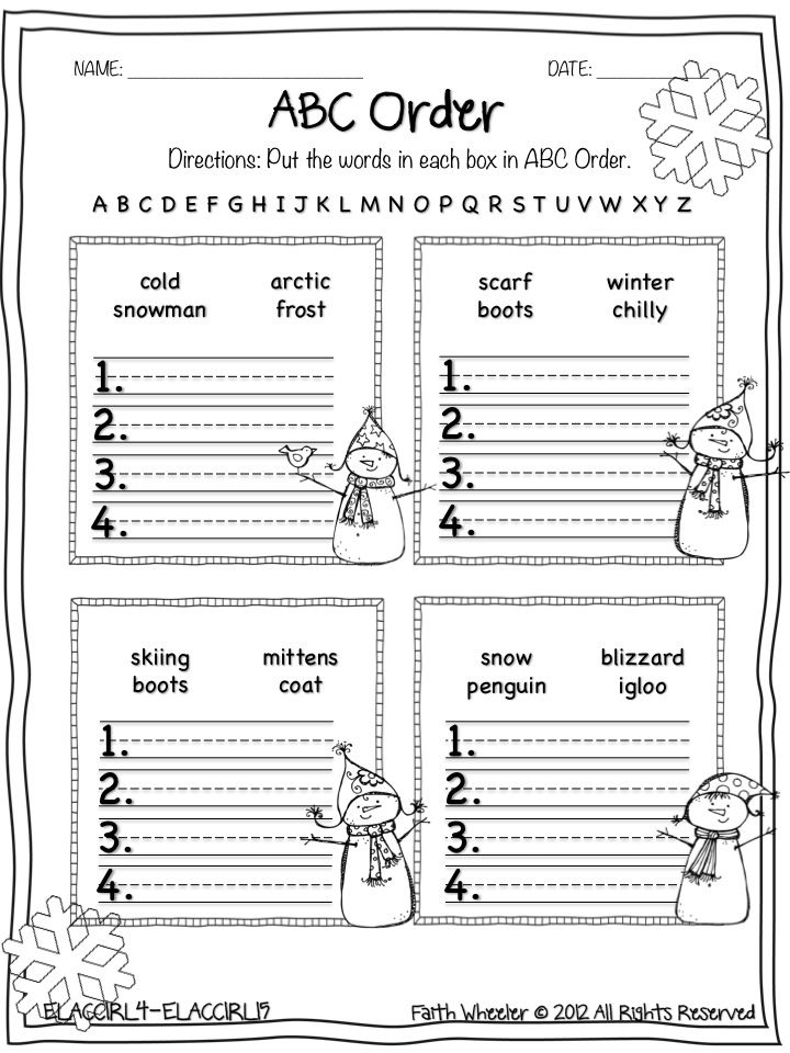 16 Best Images of ABC Order Worksheets - Cut and Paste ABC ...