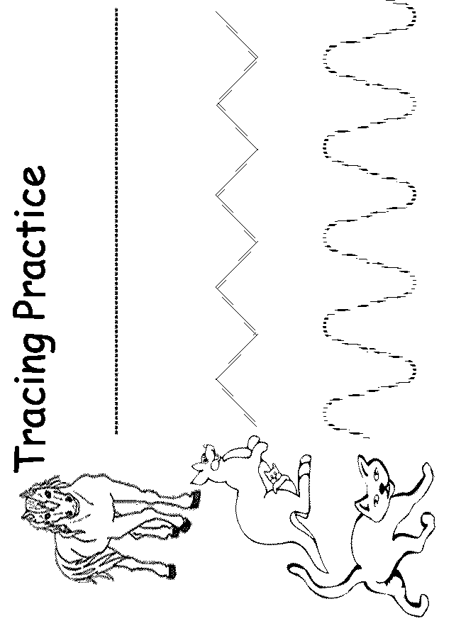 Free Printable Tracing Worksheets Preschool Image