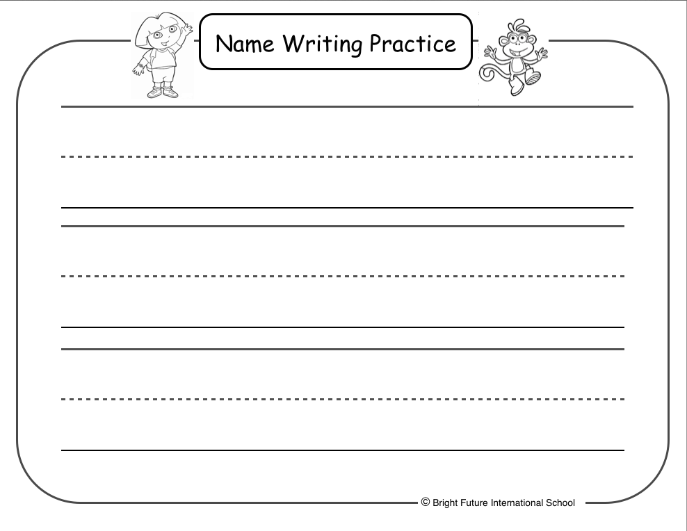 Pre K Name Writing Practice - interactive notebooks and ...