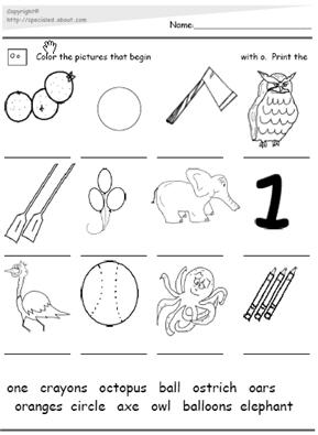 10 Letter Oo Worksheet / worksheeto.com