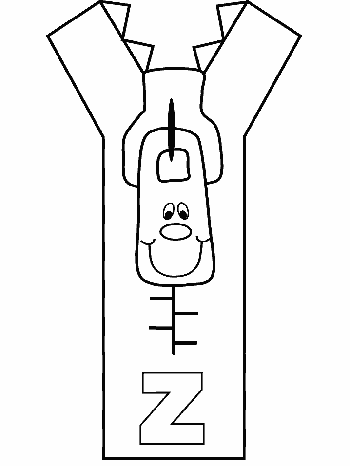 Letter Z Coloring Pages Free Image