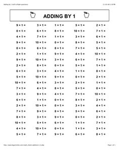 Math Multiplication Addition Subtraction Worksheets Image